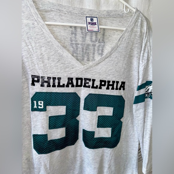 Victoria’s Secret PINK 5th & Ocean NFL Eagle’s Top Women’s, RARE FIND, Size:S - Picture 2 of 10